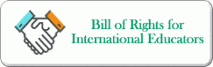 Bill of Rights for International Teachers button 2